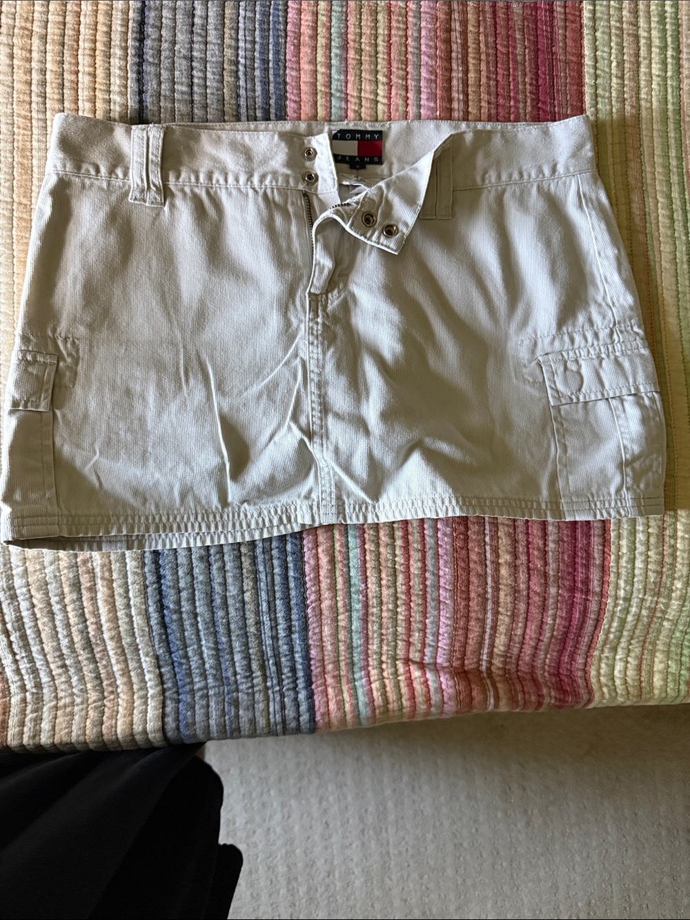 Tommy Jeans LIGHT Tan Cargo Mini Skort Vintage